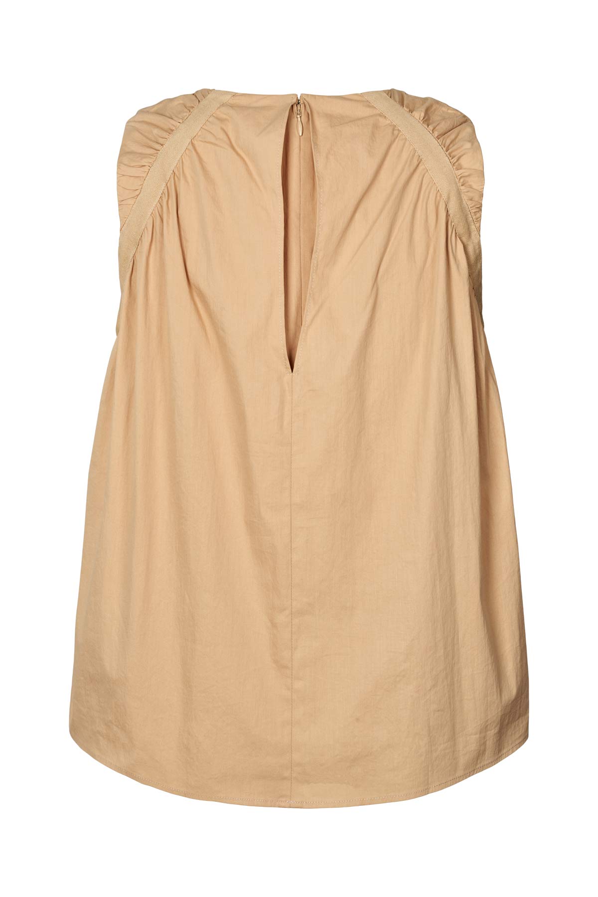 Papery gathered top - Aio I Toffee