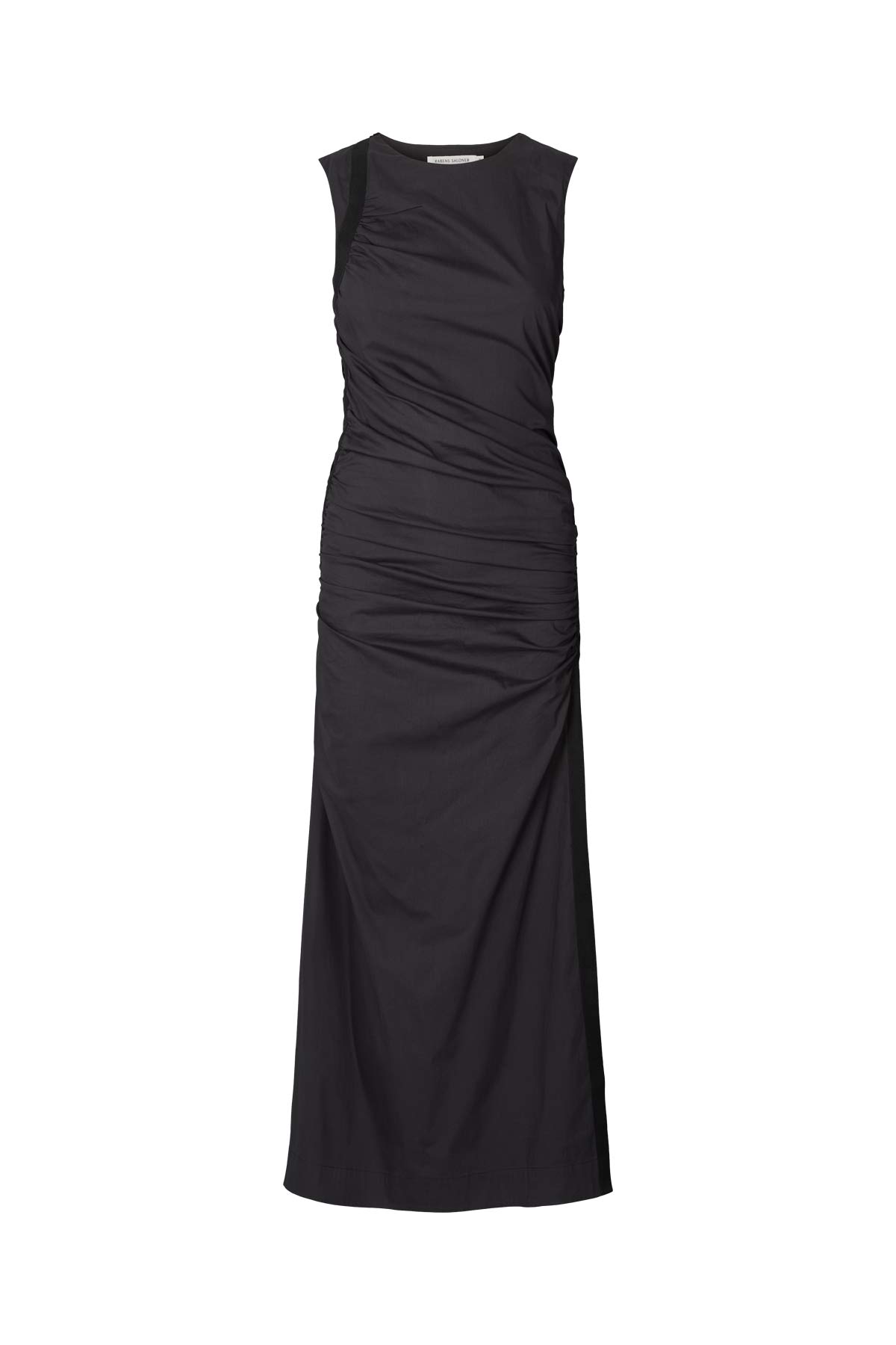 Papery fitted long dress - Bibber I Black