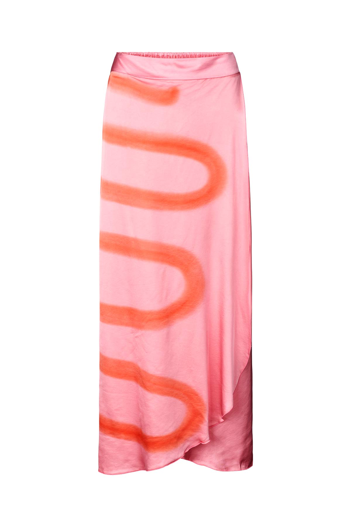 Fluid wrap over skirt - Junni I Flamingo combo