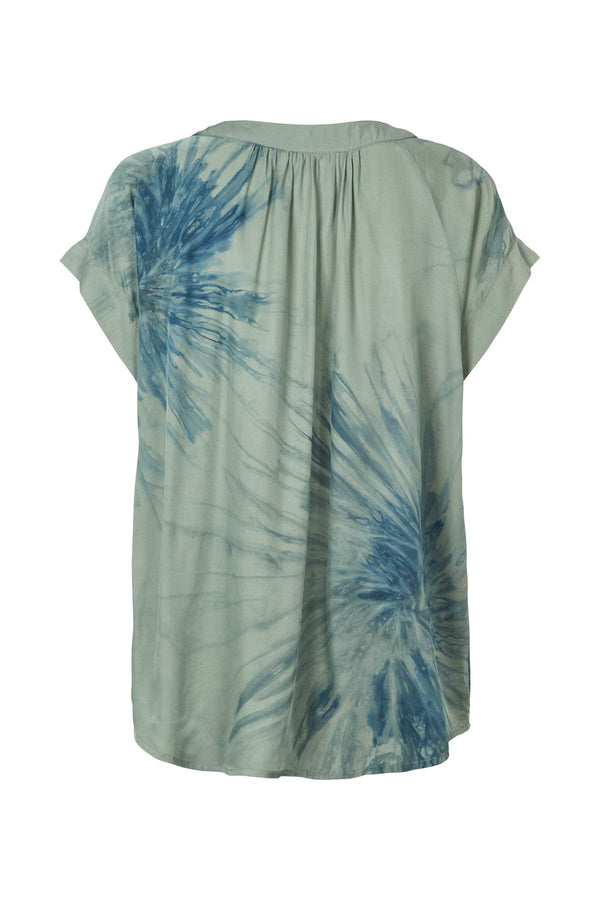 Cartwheel blouse - Jolin I Ocean combo