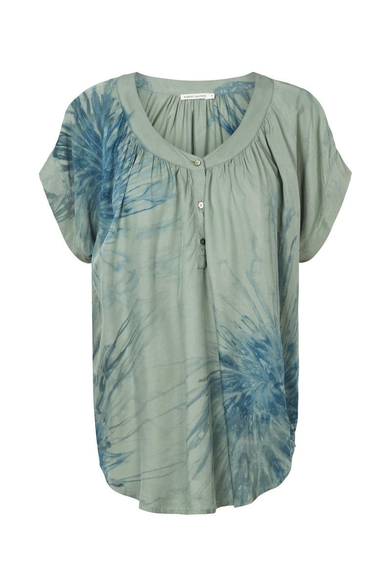 Cartwheel blouse - Jolin I Ocean combo