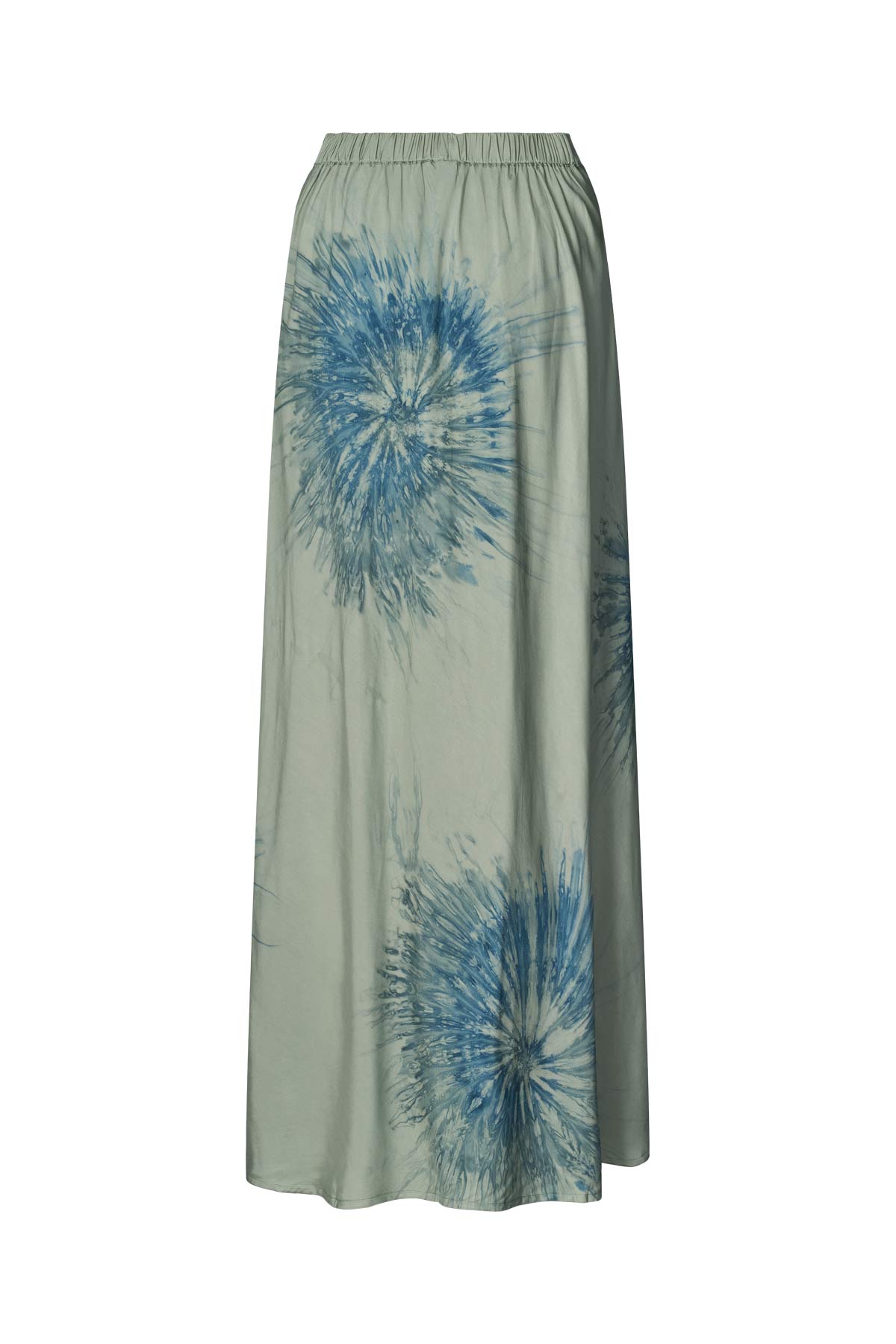 Cartwheel long A-line skirt - Willis I Ocean combo