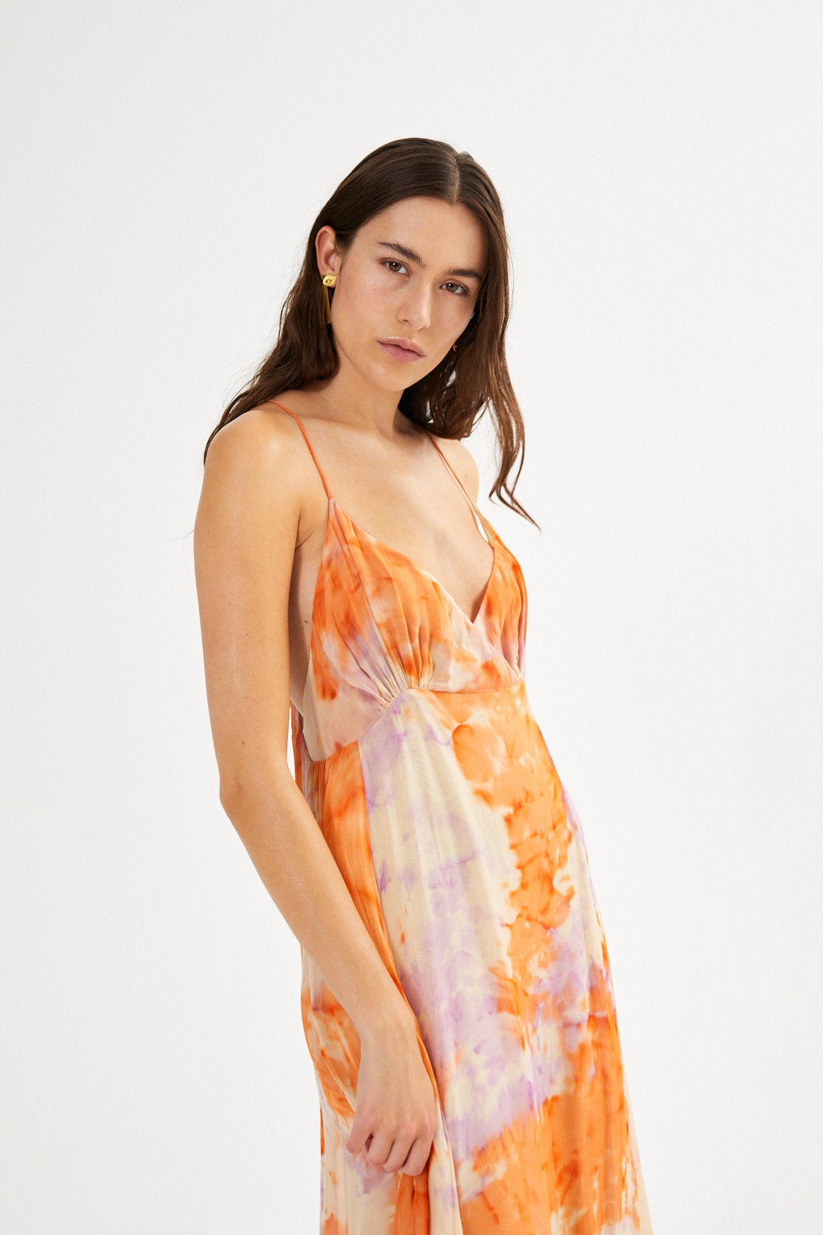 Fusion string dress - Farida I Ametrine combo