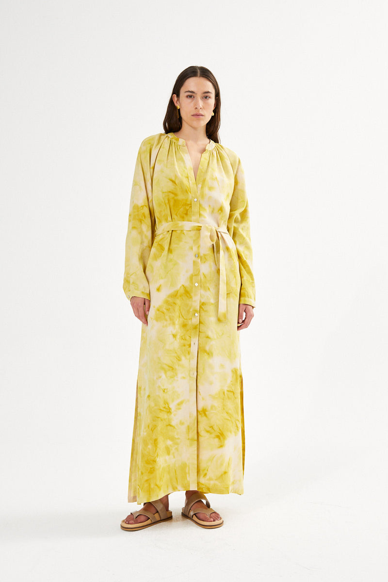 Fusion belt dress - Ingela I Emerald combo