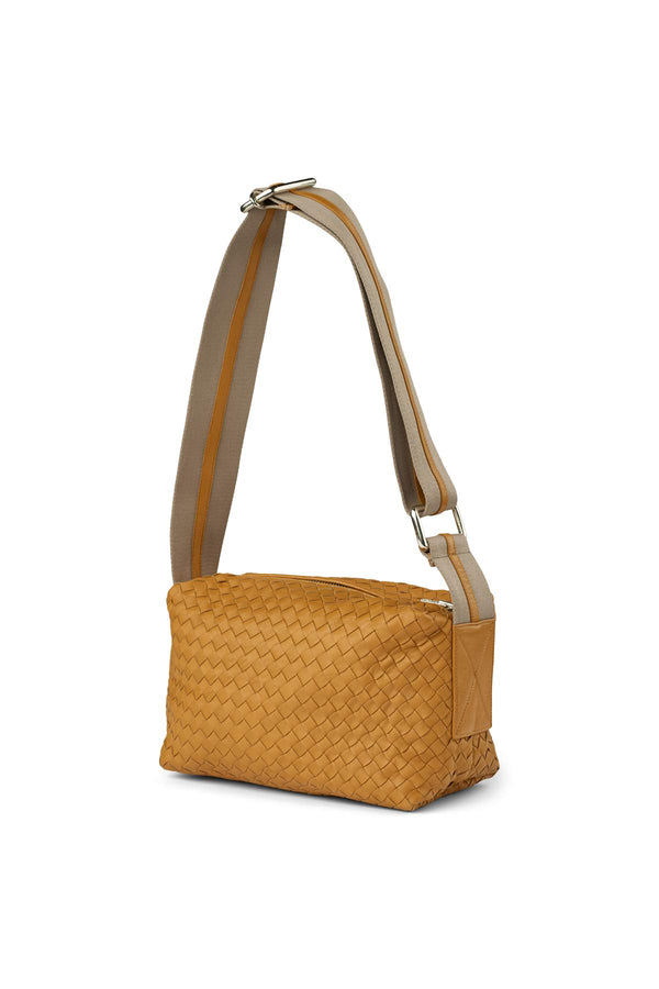 Basket weave leather bag - Sigi I Mandarin