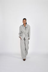 Everdeen - Drapy tailoring relaxed pants I Grey melange
