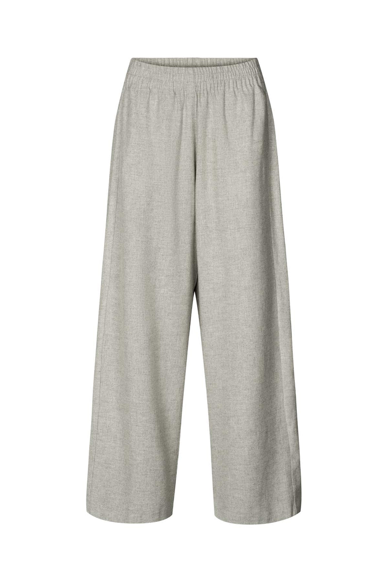 Everdeen - Drapy tailoring relaxed pants I Grey melange
