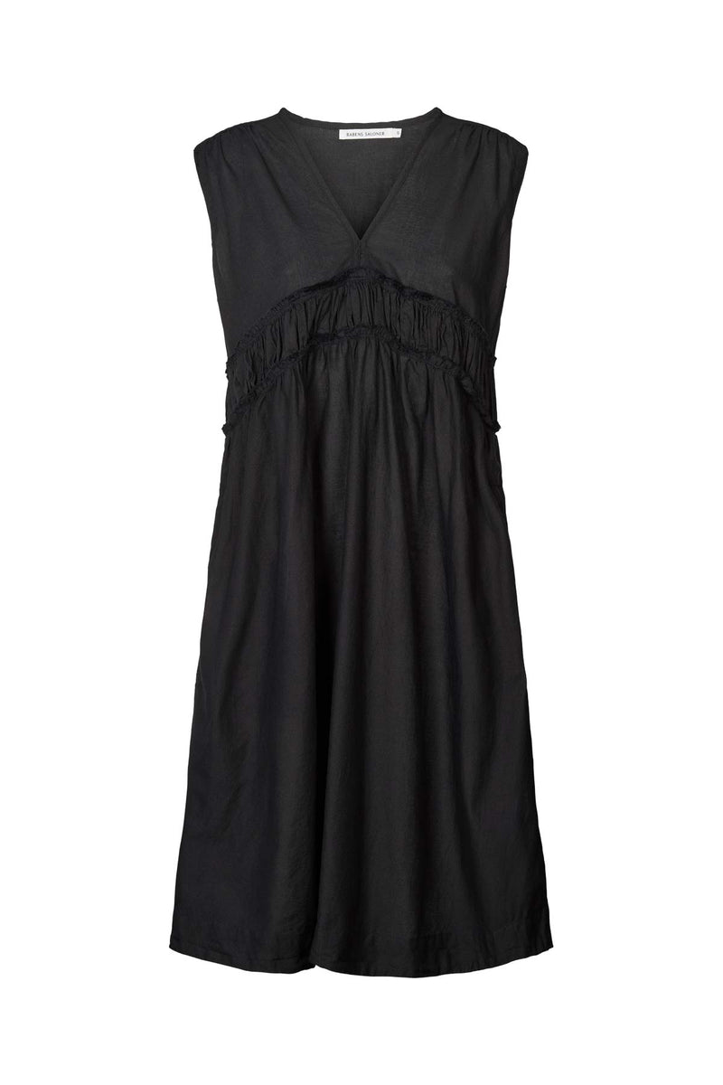 Hyben - Cotton short dress I Black