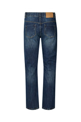 Fine - Denim cropped pants I Dark washed indigo