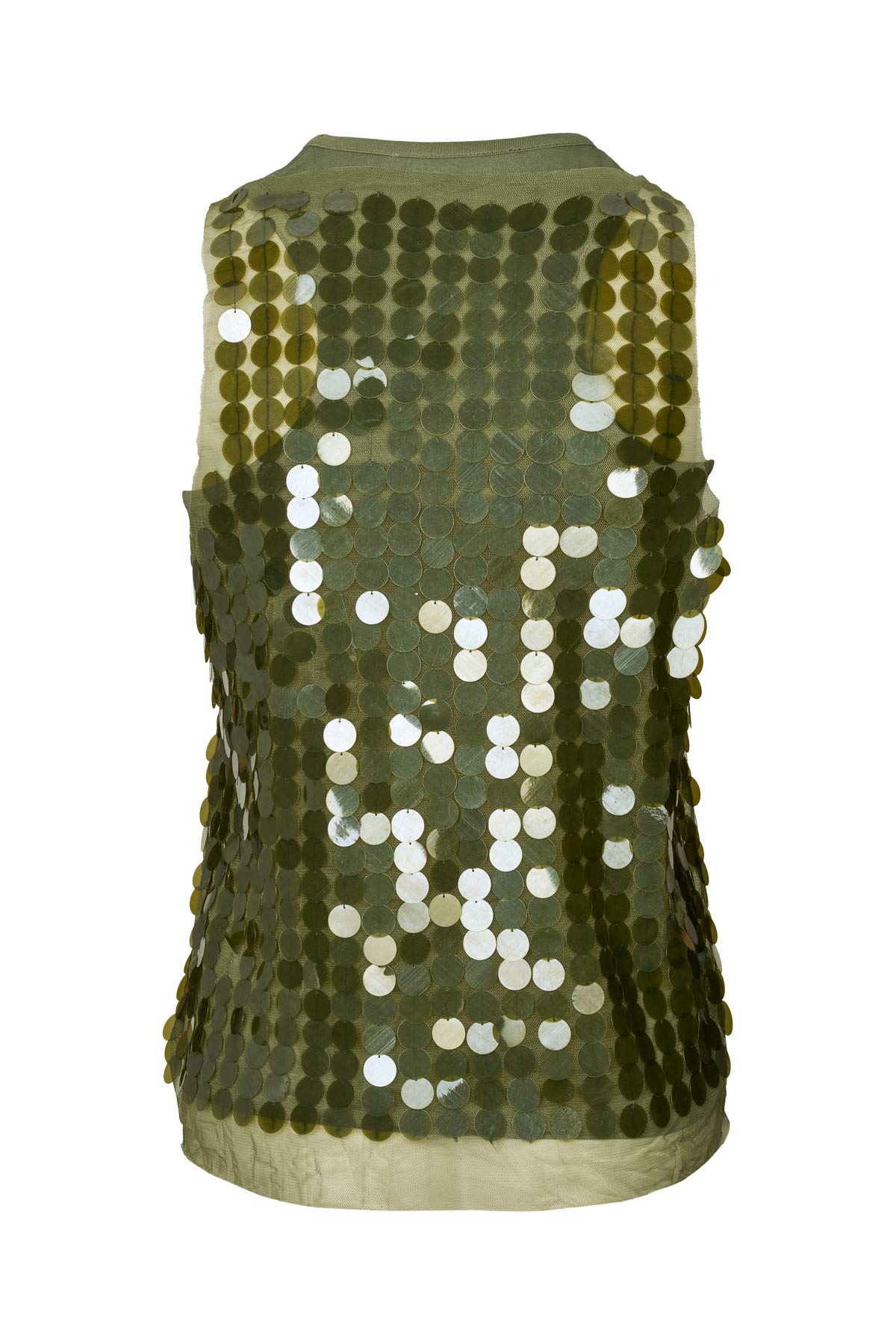 Lilos - Clover sequins tank top I Army Green