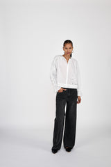 Blossom - Supersize anglaise blouse I White swan