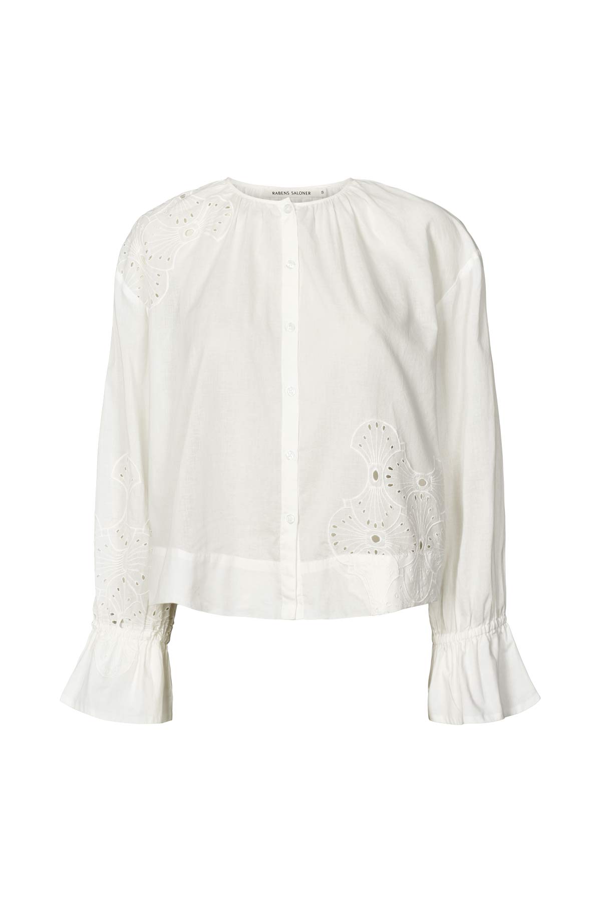 Blossom - Supersize anglaise blouse I White swan