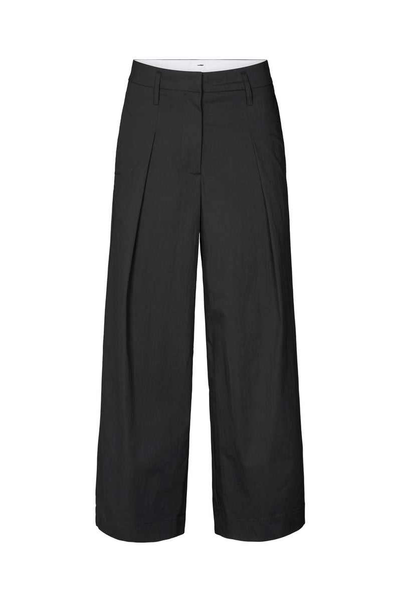 Enel - Papery parallel pants I Black