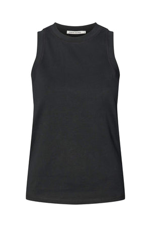 Johnny - Pima jersey tank top I Pirate black