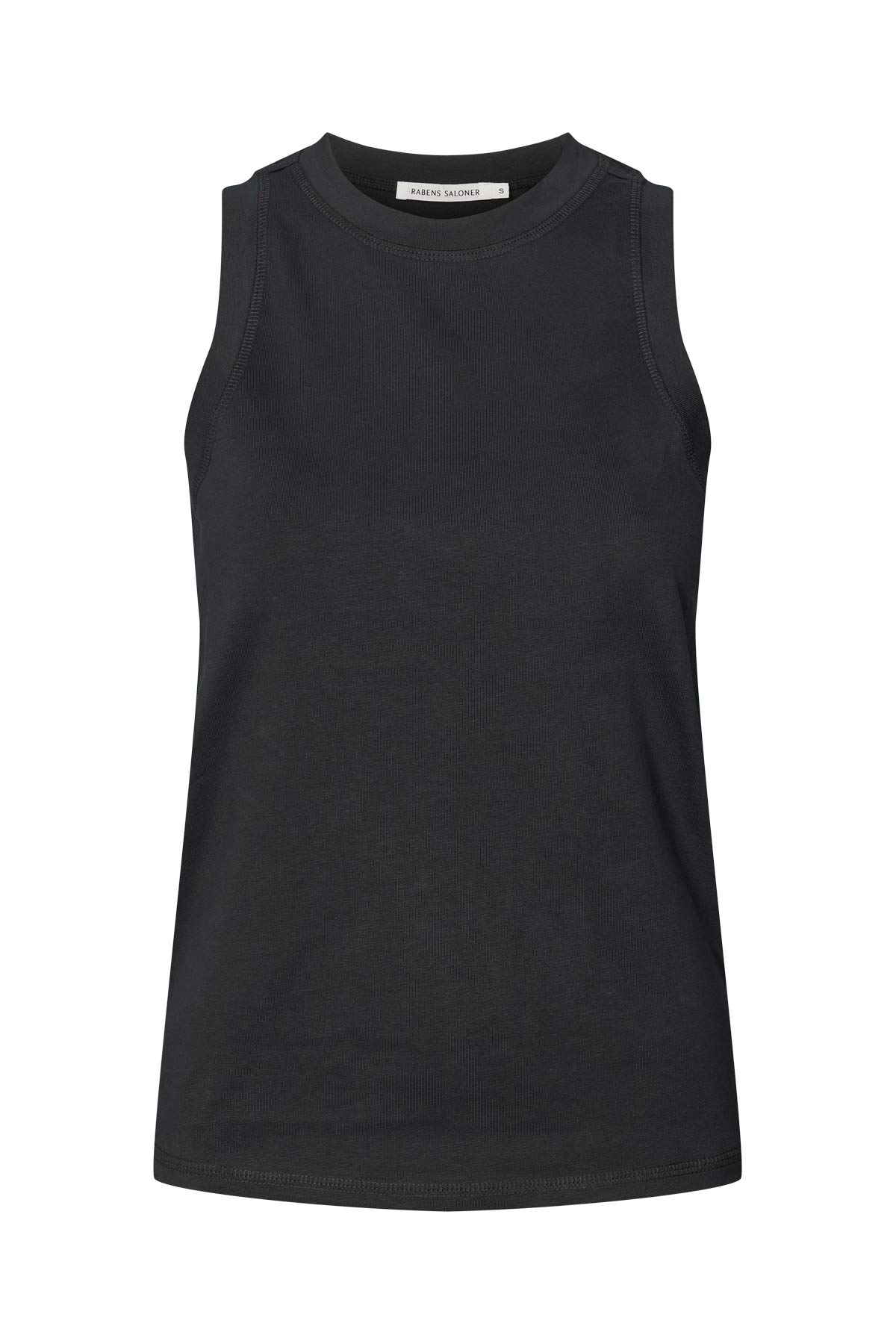 Johnny - Pima jersey tank top I Pirate black