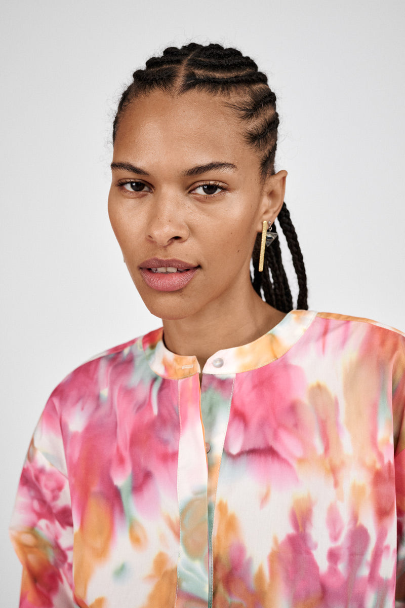 Mebel - Abstract cotton shirt I Forest combo