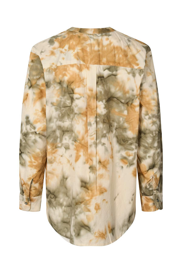 Mebel - Abstract cotton shirt I Forest combo