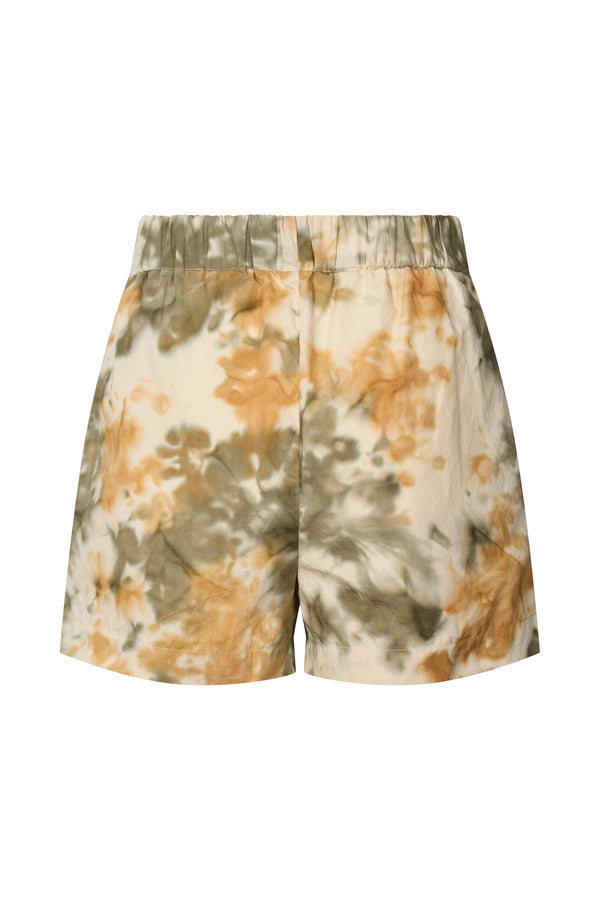 Lania - Abstract cotton shorts I Forest combo