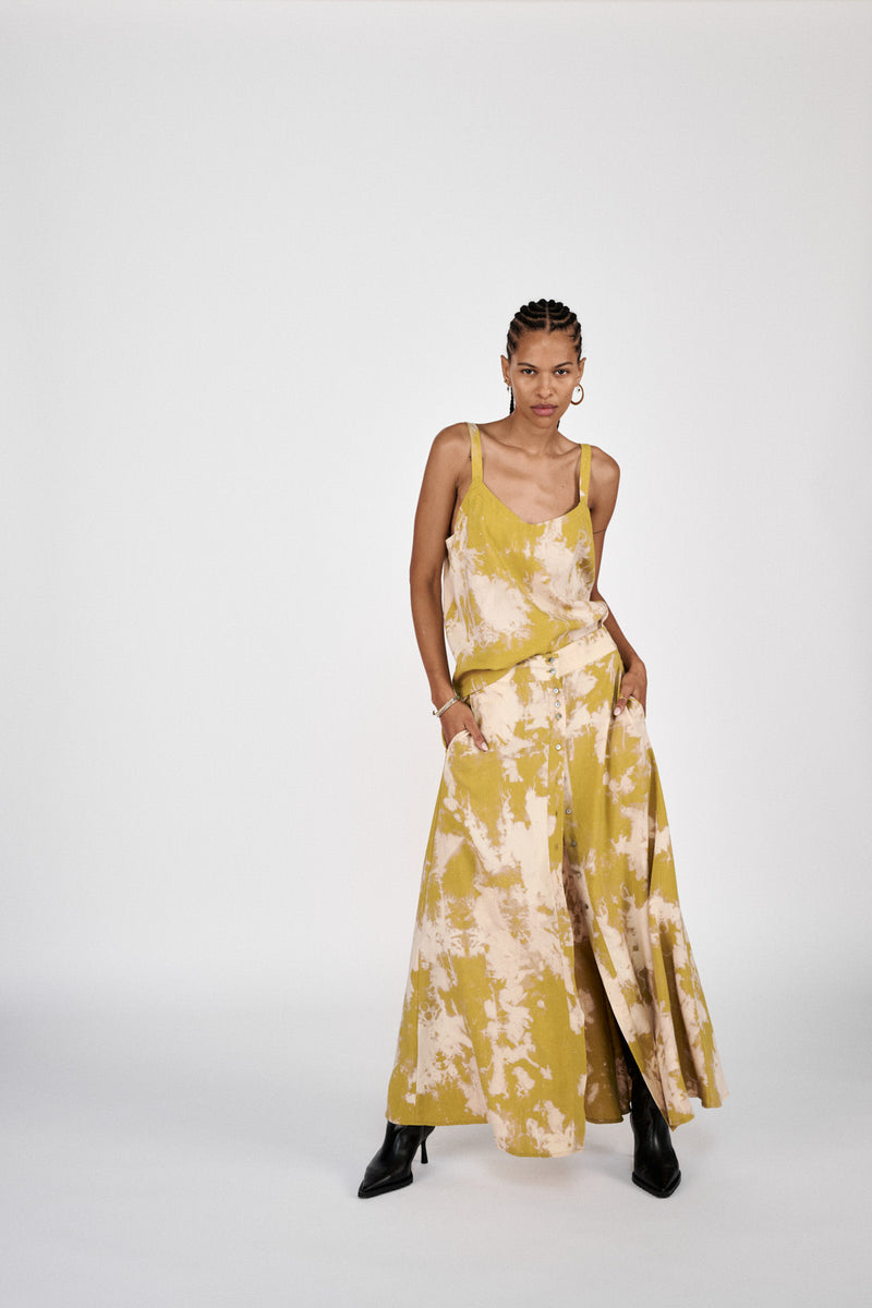 Maisa - Misty camisole top I Golden mustard combo