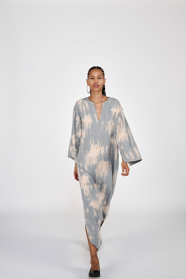Karimalou - Misty kaftan I Aluminium combo