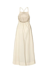 Cylle - Poplin elastic dress I Champagne