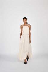 Cylle - Poplin elastic dress I Champagne