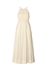 Cylle - Poplin elastic dress I Champagne