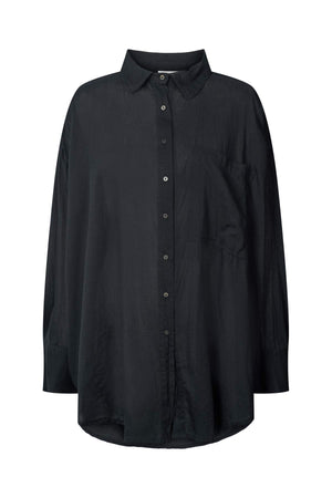 Noah - Cotton oversized shirt I Black