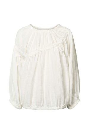 Lotte - Cotton dbl elasticated top I White