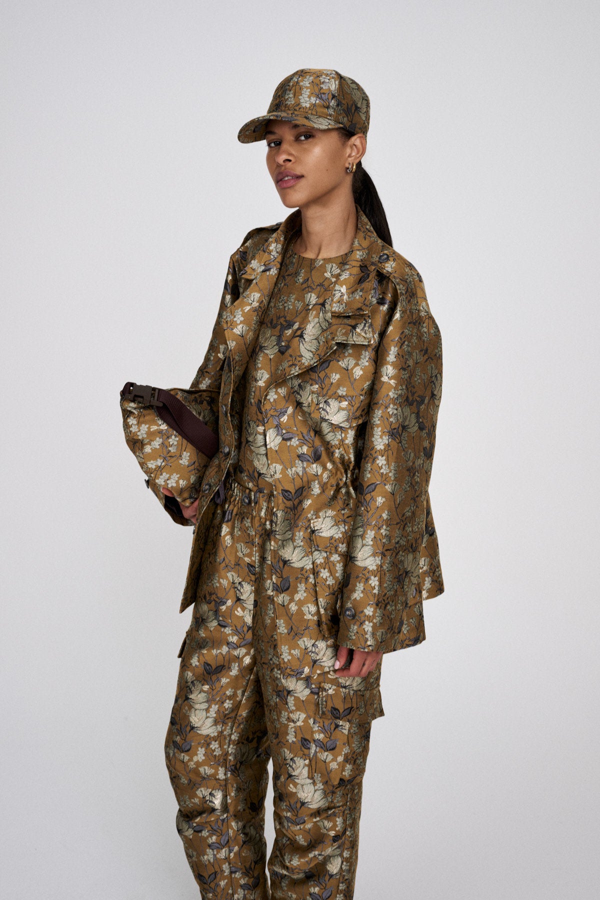 Feodora - Ottoman jacquard jacket I Golden combo