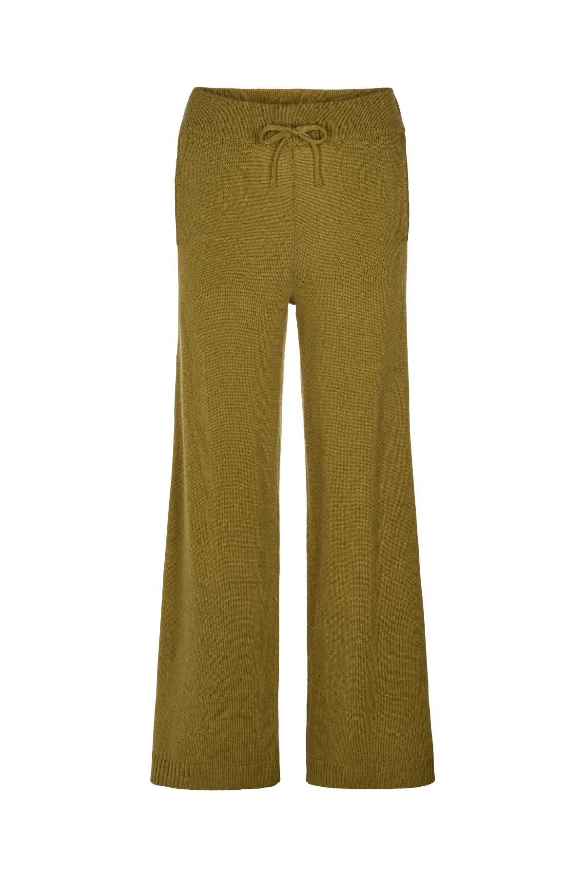 Dianne - Pure wool lounge pants I Fern green