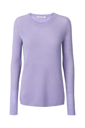 Shauna - Waffled knit long sleeve top I Lavender