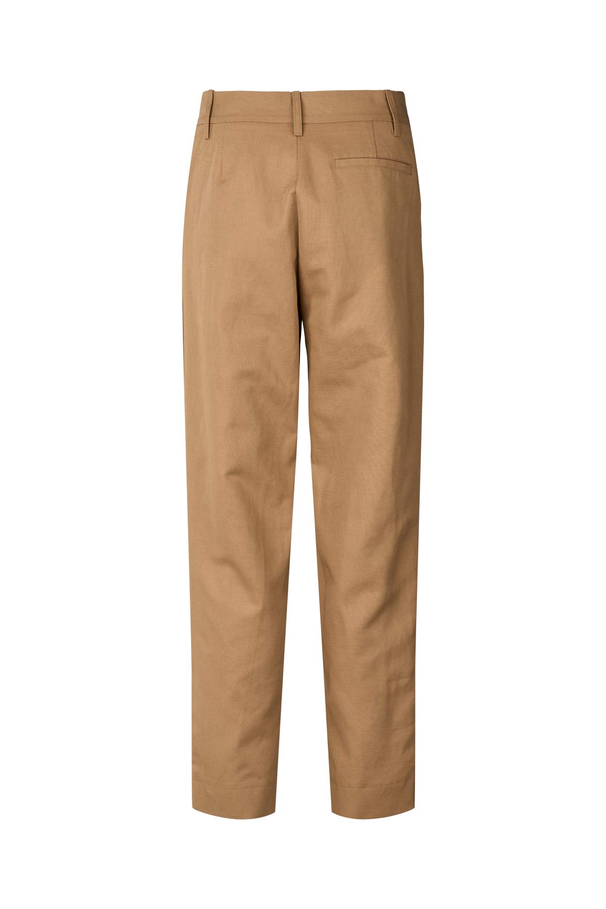 Helen - Canvas tailoring easy pants I Tobacco