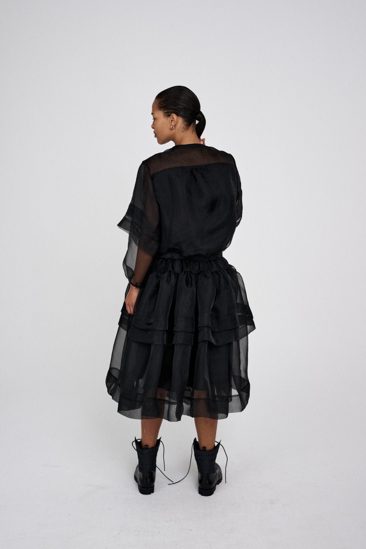 Falka - Organza layer skirt I Black