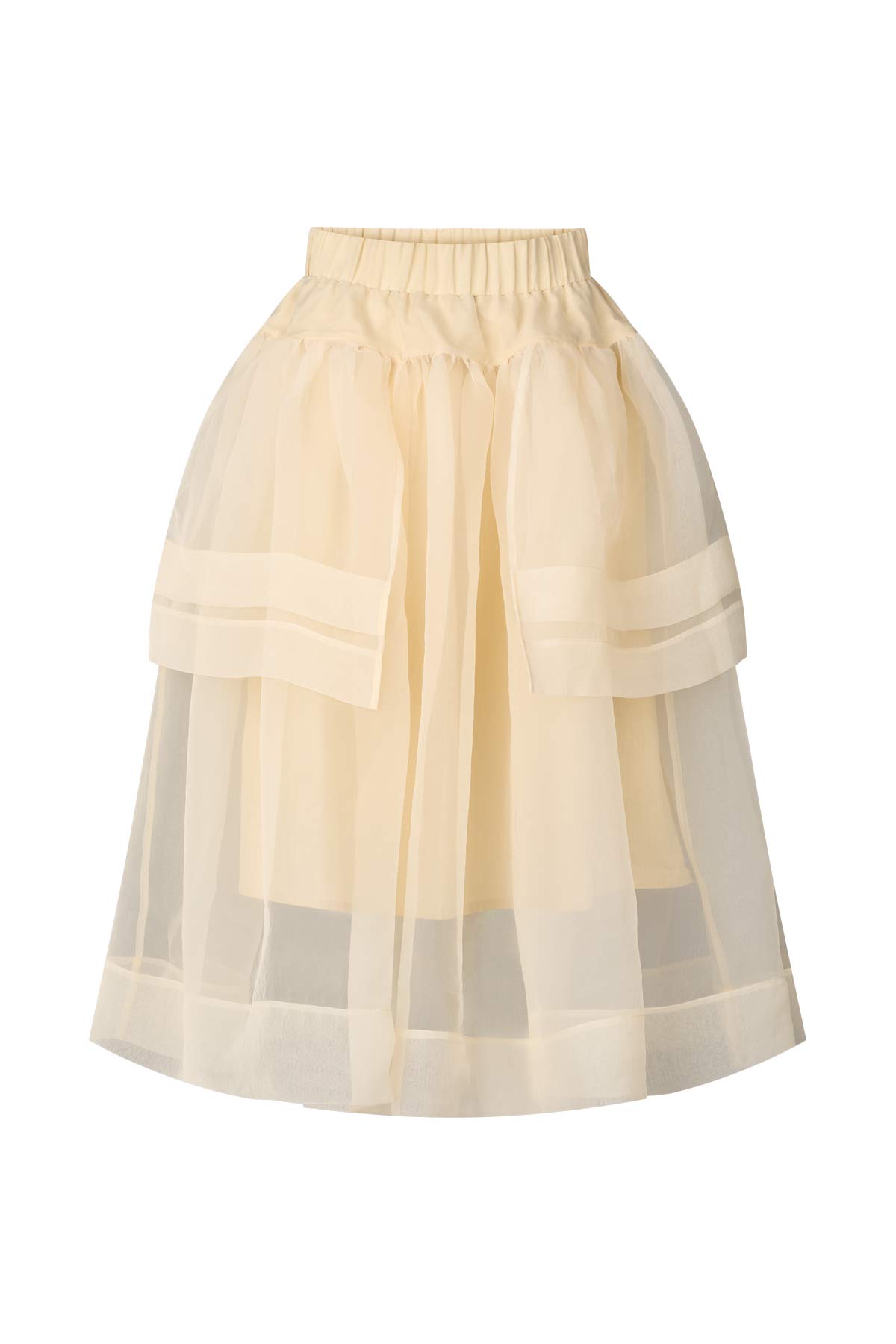 Falka - Organza layer skirt I Bisque