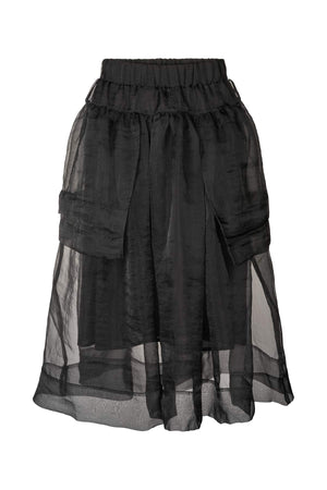 Falka - Organza layer skirt I Black
