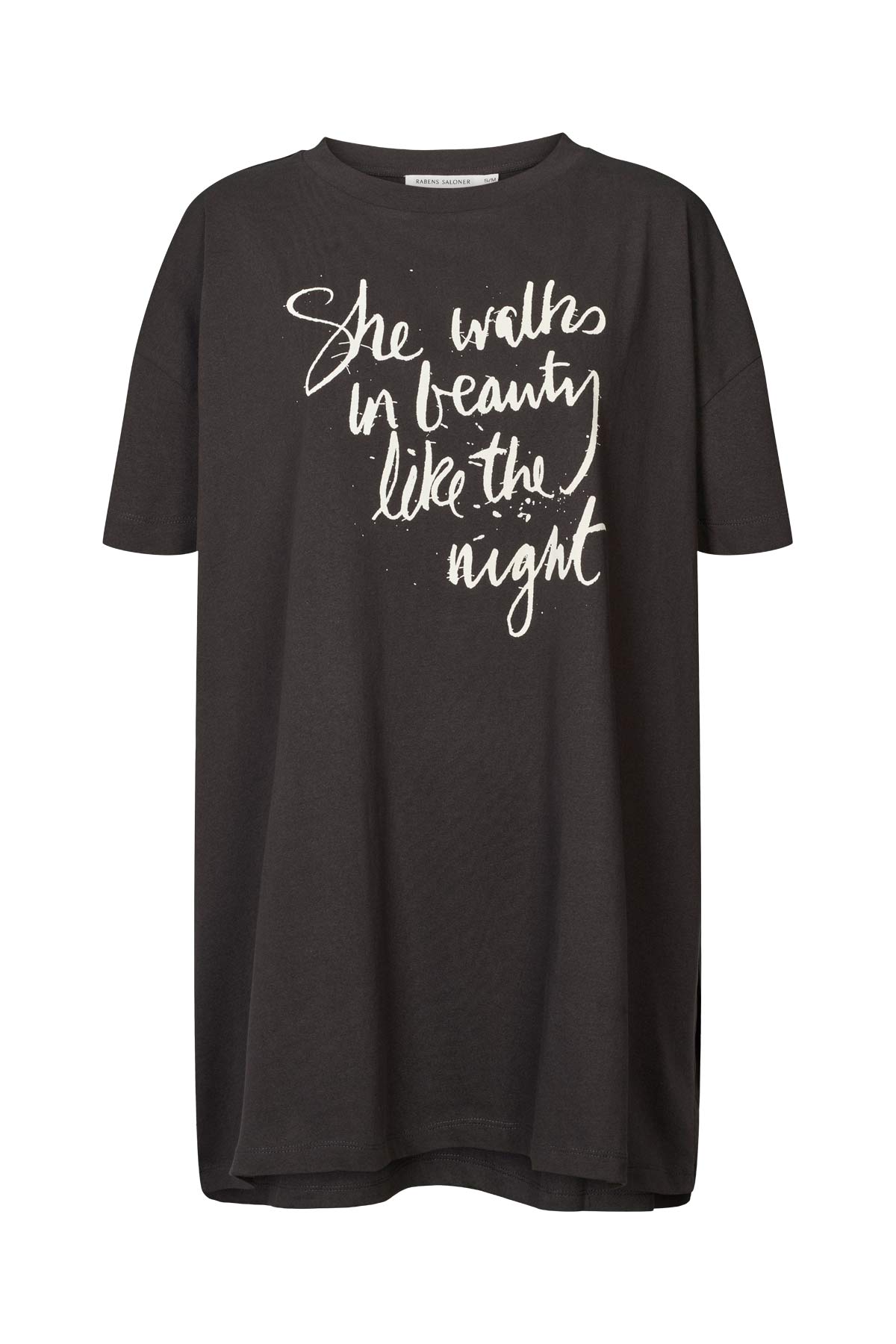 Dee - Poet oversize t-shirt I Faded black