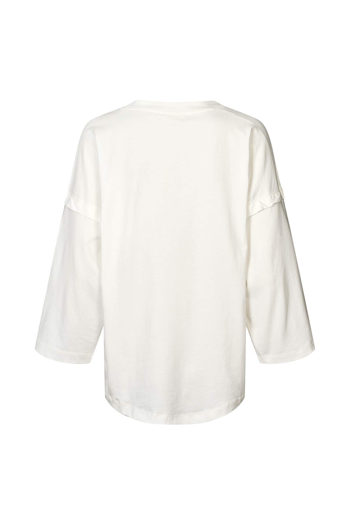 Laurah - FOT jersey 3/4 sleeve top I Chalk