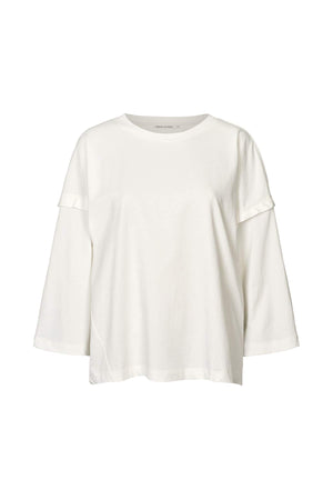Laurah - FOT jersey 3/4 sleeve top I Chalk