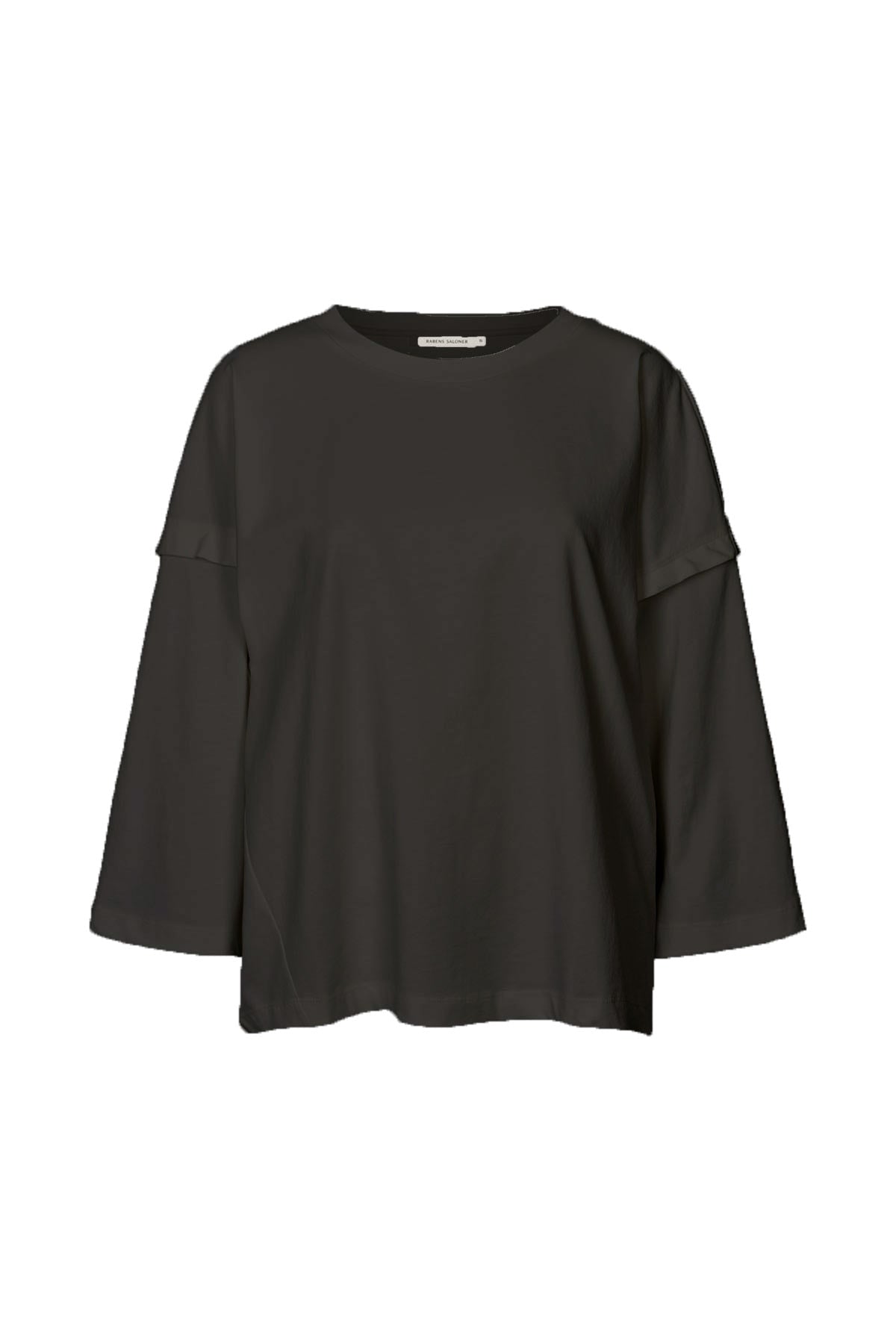 Laurah - FOT jersey 3/4 sleeve top I Faded black