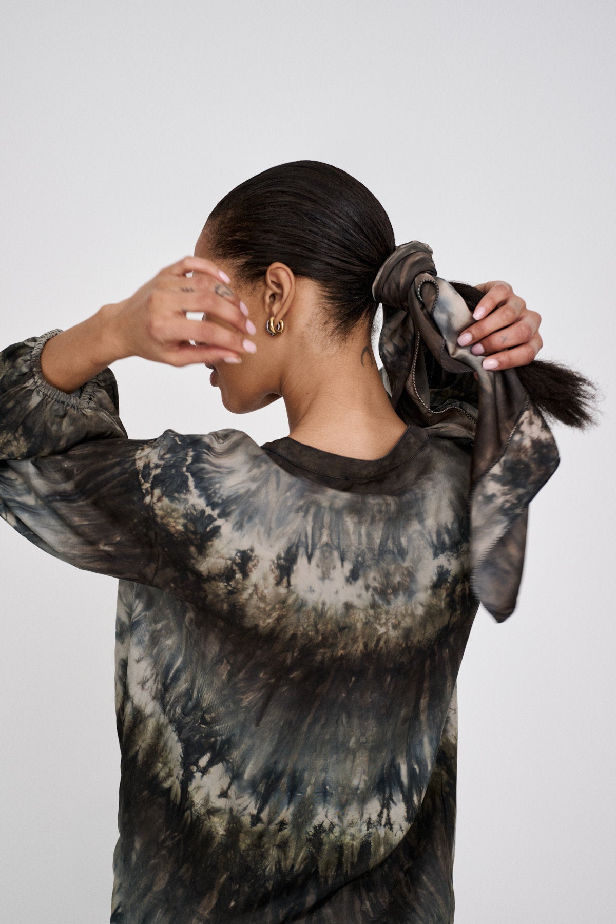 Lyuba - Arizona head scarf I Cement combo