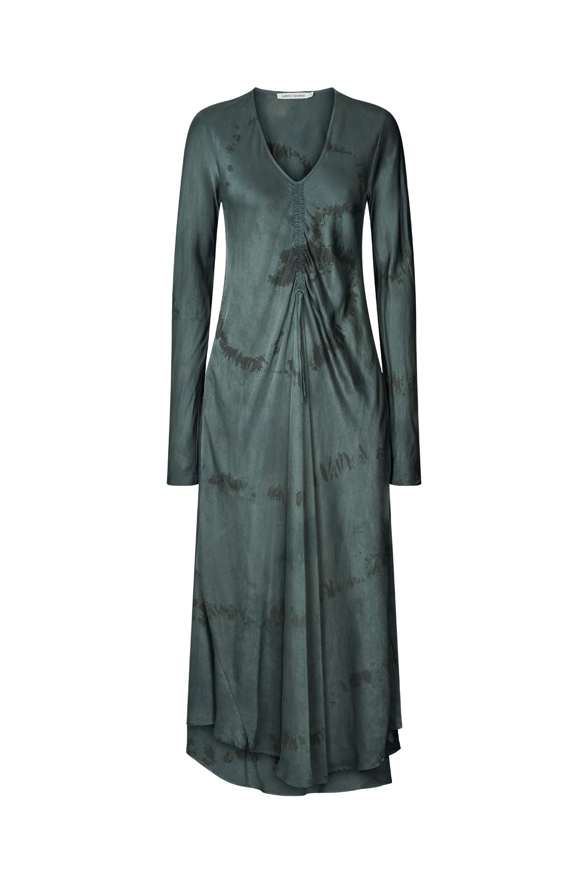 Karina - Cosmic LS drawcord dress I Anthracite combo