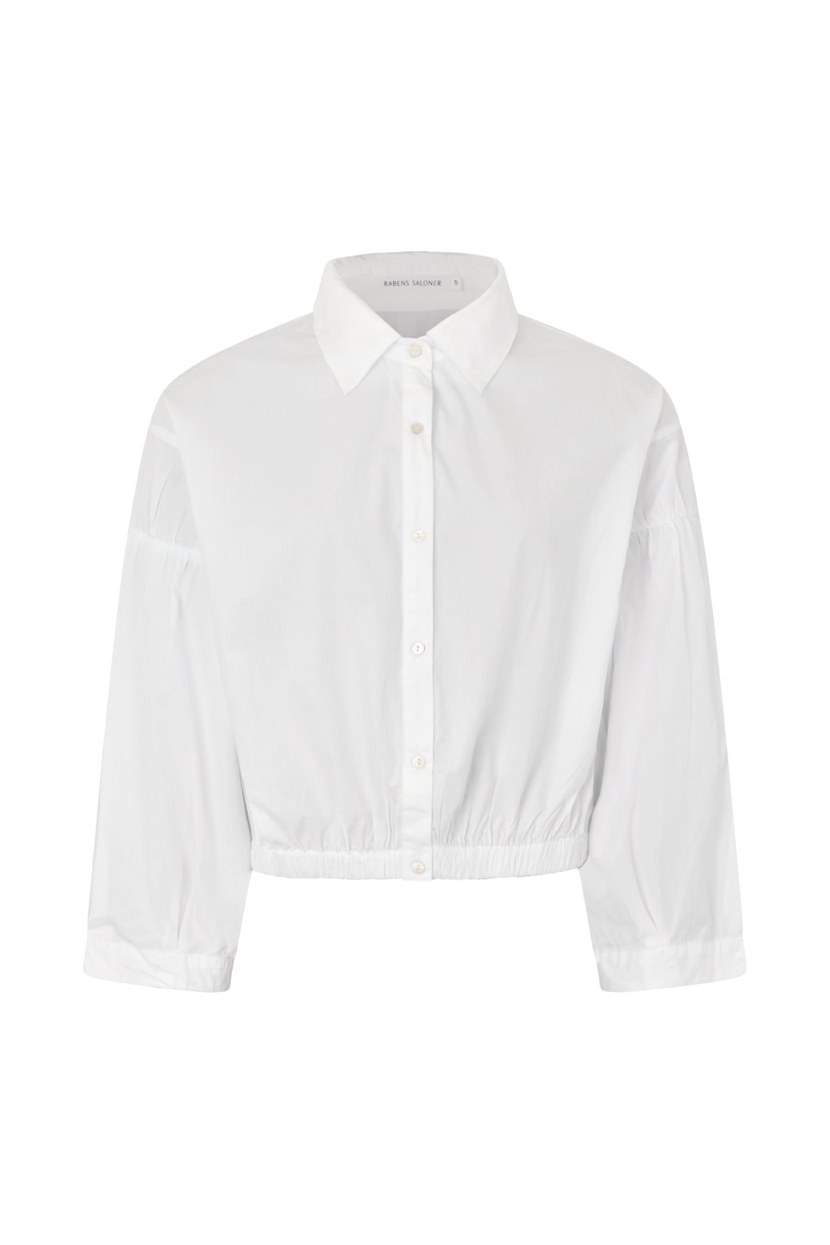 Veda - Poplin shirt box pleat sleeve I White