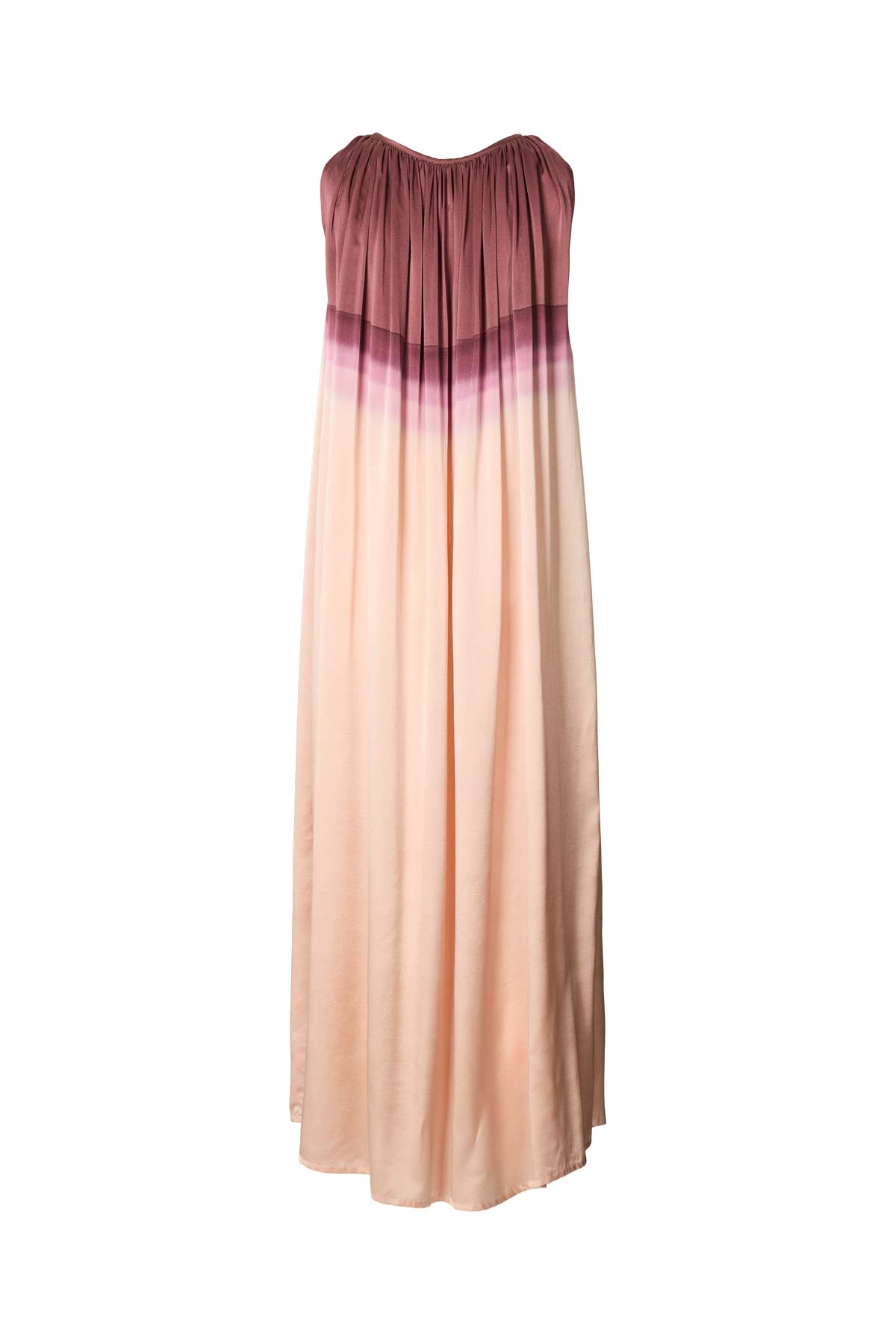 Sabah - Horizon gathered halter dress I Blush combo