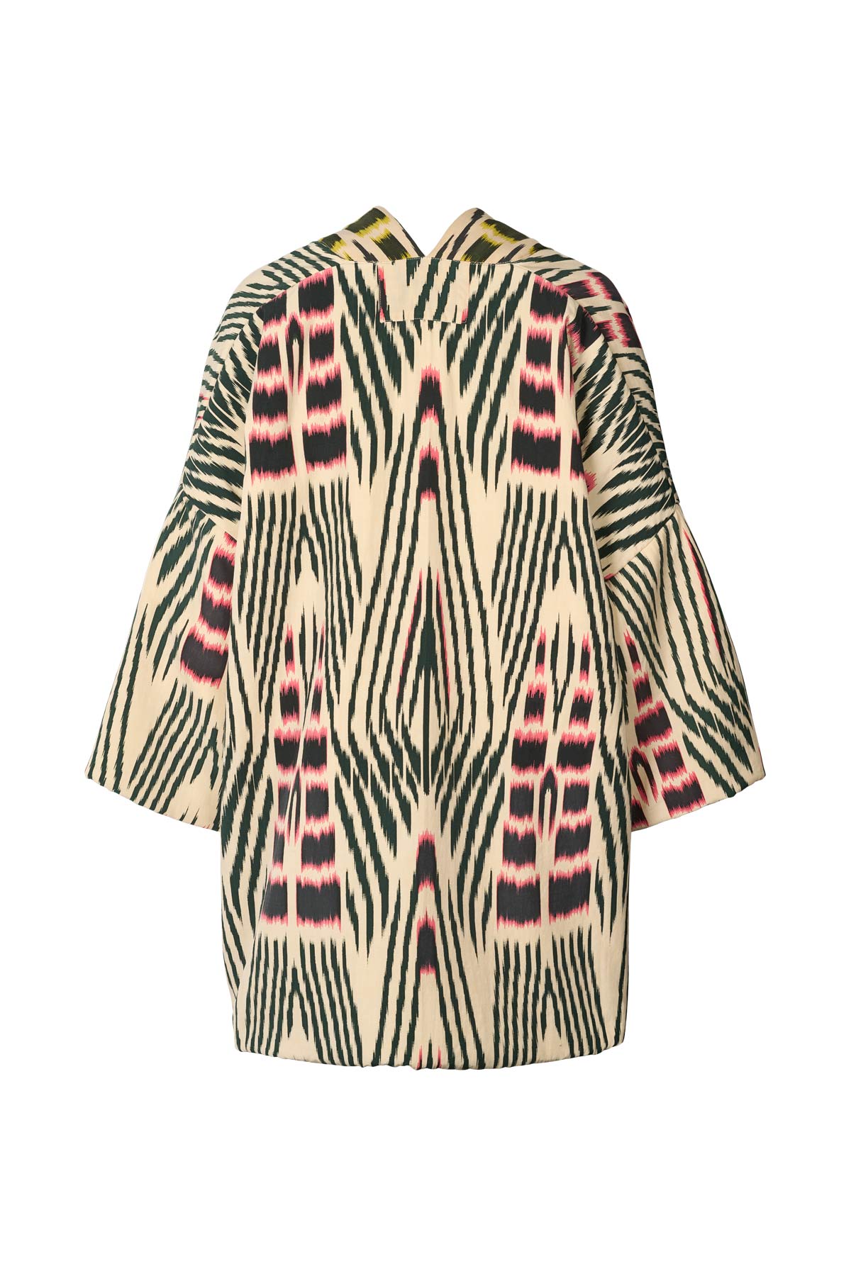 Abba - Ikat combo padded kimono I Forest pink sand & citrus combo