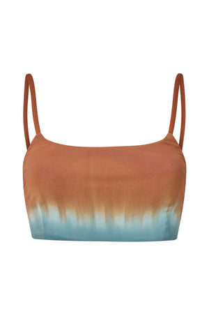 Rudy - Fusion bandeau string top I Cognac grey combo