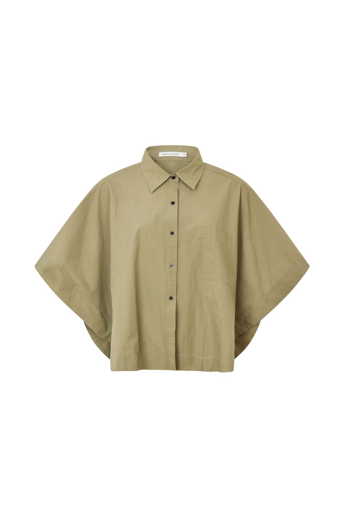 Berte - Poplin curved hem shirt I Vertiver