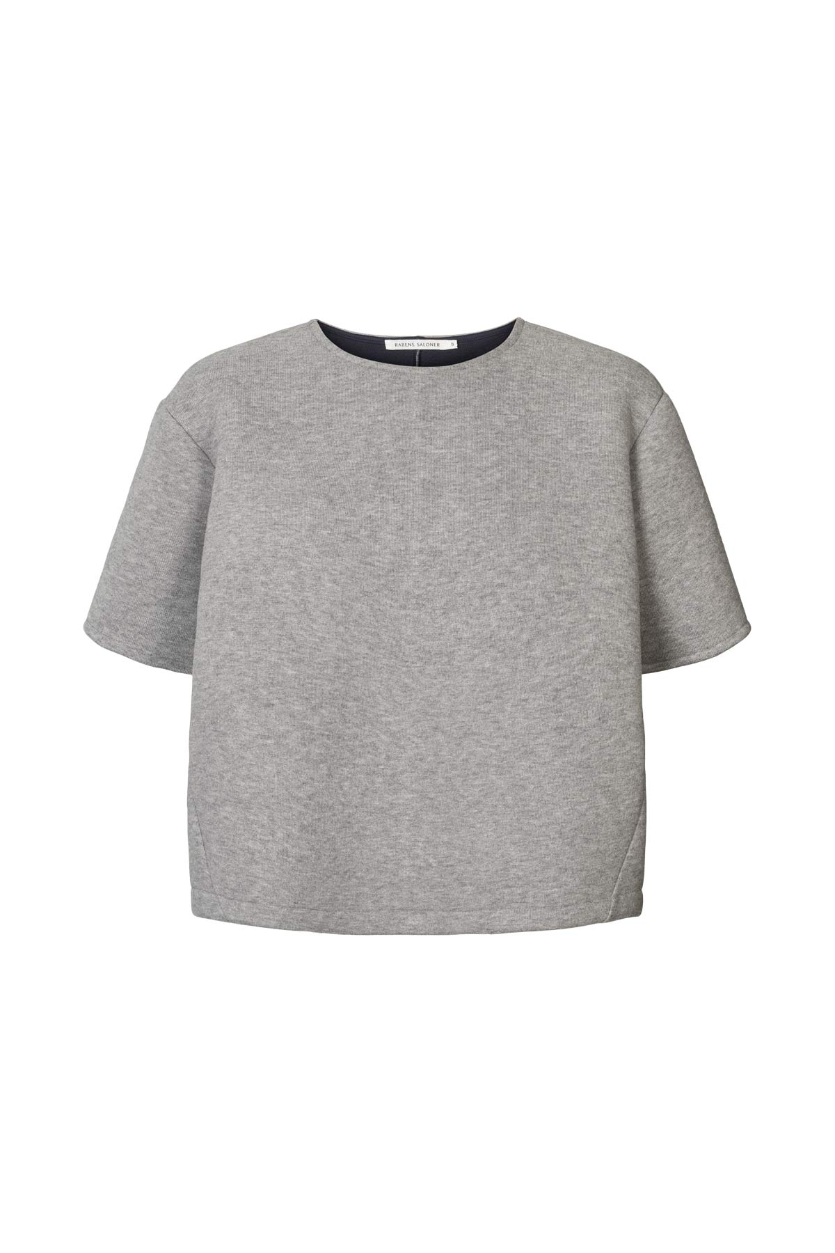 Anjo - Varsity boxy top I Grey melange