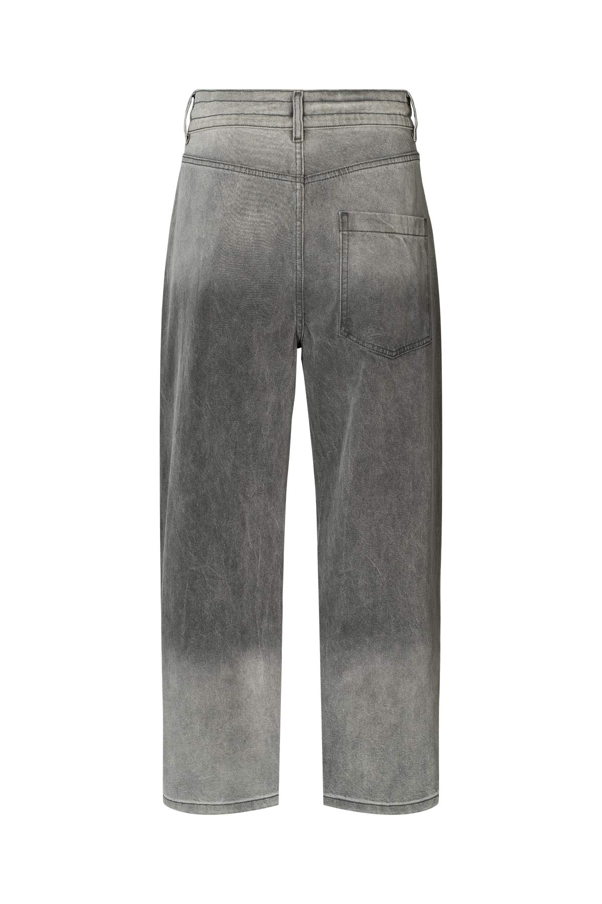 Beza - Grey denim drawstring pants I Washed grey