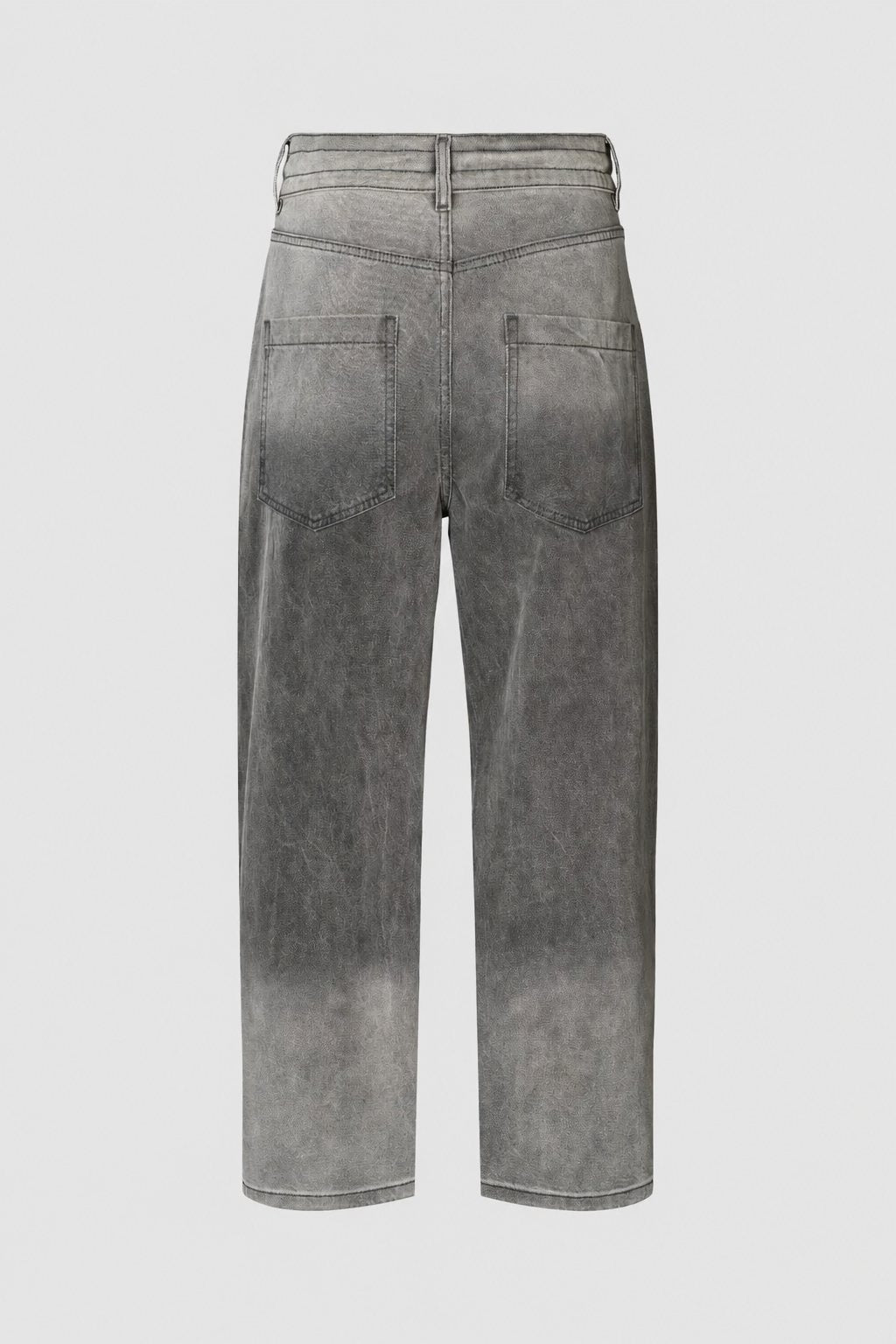 Beza - Grey denim drawstring pants I Washed grey